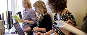 Group of nurses collaborating