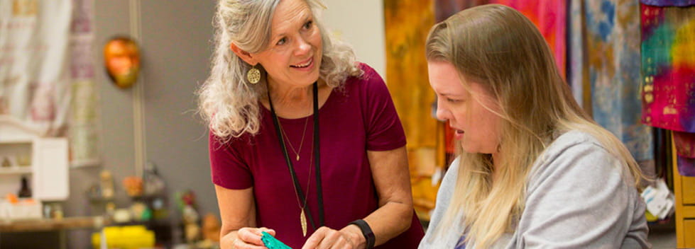 Legacy doctor and patient doing arts for cancer healing