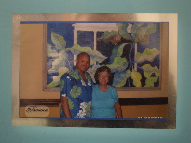 Janis McClain and her husband - Vacation photo