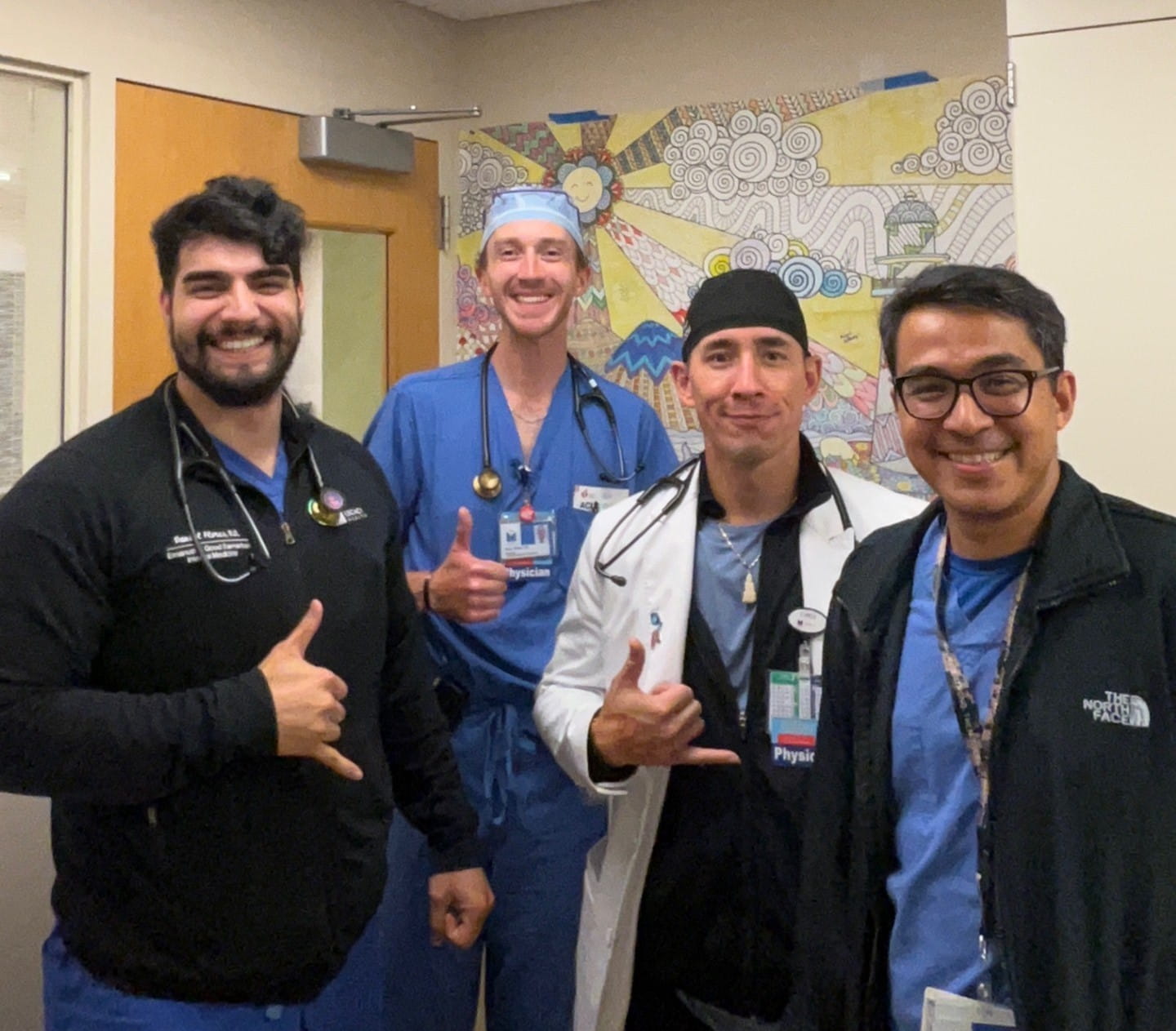 Residents with Dr. Tran