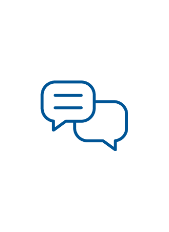 icon of two speech bubbles