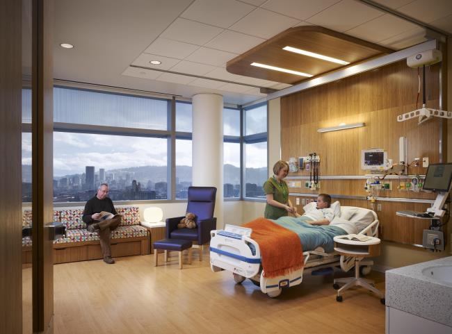 Randall Children's Hospital Interior Room View