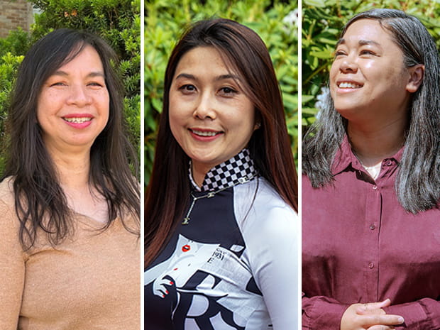 Lorelei Hosmillo, Nhi Nguyen and Kim Mayer