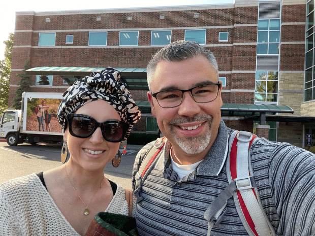 Photo of Nicole and husband