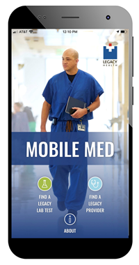 MobileMed landing screen